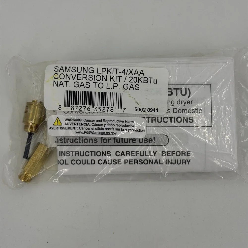 New Factory Certified LPKIT-4 Samsung LP Conversion Kit Gas Dryer **Ships. Fast*